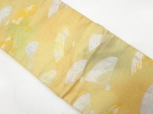 アンティーク　扇散らし模様織り出し袋帯（材料）